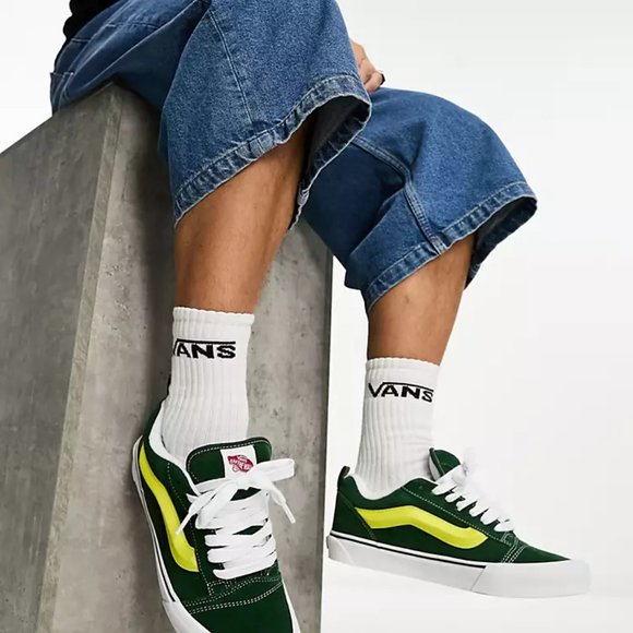 NIB Vans Knu Skool Green/True White VN0009QCBGN  US Men 11.5/12 - Picture 3 of 13